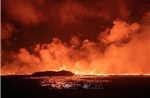 Núi lửa ở gần thủ đô của Iceland phun trào trở lại