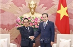 Chủ tịch Quốc hội Trần Thanh Mẫn tiếp Chủ tịch Kiểm toán Nhà nước Lào