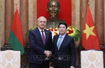 Chủ tịch nước Lương Cường tiếp Chủ tịch Hạ viện Belarus 