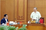 Tổng Bí thư Tô Lâm làm việc với Ban Thường vụ Đảng ủy Chính phủ