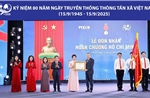 Thông tấn xã Việt Nam vinh dự đón nhận Huân chương Hồ Chí Minh lần thứ 3