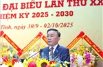 Khai mạc phiên chính thức Đại hội đại biểu Đảng bộ tỉnh Hà Tĩnh lần thứ XX