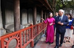 Chủ tịch Hội đồng châu Âu thăm Văn Miếu - Quốc Tử Giám và tuyến metro số 3 của Hà Nội