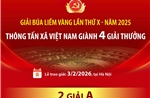 Giải Búa liềm Vàng lần thứ X - năm 2025: Thông tấn xã Việt Nam giành 4 giải thưởng