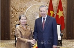 Tổng Bí thư Tô Lâm tiếp Phó Chủ tịch Đảng Nhân dân Campuchia, Chủ tịch Hội đồng Quốc gia Mặt trận Đoàn kết Phát triển Tổ quốc Campuchia