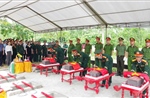 Truy điệu, an táng 5 hài cốt liệt sĩ quy tập tại xã Đakrông (Quảng Trị)