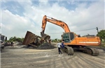 Hà Nội: Cưỡng chế, rào chắn 6 bến vật liệu xây dựng không phép ven sông