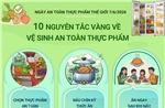 10 nguyên tắc vàng về vệ sinh an toàn thực phẩm