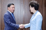 Thường trực Ban Bí thư Trần Cẩm Tú tiếp Phó Chủ tịch Chính hiệp Toàn quốc Trung Quốc
