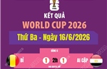 Kết quả World Cup 2026 ngày 16/6