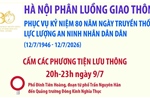 Phân luồng giao thông phục vụ Kỷ niệm 80 năm Ngày truyền thống lực lượng An ninh nhân dân 