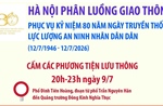 Phân luồng giao thông phục vụ Kỷ niệm 80 năm Ngày truyền thống lực lượng An ninh nhân dân 