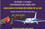 Từ 1/7/2026: Chuyến bay bị chậm, hủy - Hành khách có thể được bồi thường tới 165 USD