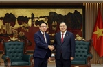 Phó Thủ tướng Thường trực Phạm Gia Túc tiếp Bộ trưởng Bộ Nông nghiệp và Môi trường Lào