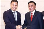 Thường trực Ban Bí thư Trần Cẩm Tú hội kiến Chủ tịch Đảng Hành động Nhân dân Singapore