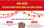 Hà Nội: Tổ chức nhiều hoạt động dịp Quốc khánh 2/9