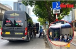 Nhức nhối tình trạng lấn chiếm vỉa hè, xe khách chạy &#39;rùa bò&#39; quanh bến xe Mỹ Đình