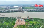 Toàn cảnh dự án cầu Tứ Liên cùng Trục đại lộ cảnh quan sông Hồng