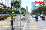 Hà Nội rào chắn đường Văn Cao để xây dựng nhà ga metro