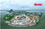 Toàn cảnh công trường Nhà hát Ngọc Trai hơn 12.000 tỷ đồng ven Hồ Tây