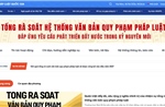 Đẩy nhanh tiến độ tổng rà soát hệ thống văn bản quy phạm pháp luật