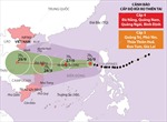Đường đi của bão số Noru (theo tin phát lúc 8h ngày 26/9/2022)