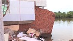 Sạt lở đất nghiêm trọng tại Bạc Liêu ảnh hưởng đến nhiều nhà dân