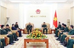Đại tướng Phan Văn Giang tiếp Chủ nhiệm Tổng cục Chính trị Quân đội nhân dân Lào