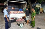 Phát hiện hơn 1,3 tấn thịt lợn không đảm bảo an toàn thực phẩm