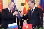 Chủ tịch nước Tô Lâm chủ trì Tiệc chiêu đãi Tổng thống LB Nga Vladimir Putin
