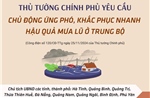 Thủ tướng yêu cầu chủ động ứng phó, khắc phục nhanh hậu quả mưa lũ ở Trung Bộ