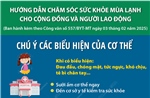 Chú ý các biểu hiện của cơ thể trong mùa lạnh   