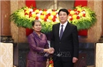 Chủ tịch nước Lương Cường tiếp Phó Chủ tịch Đảng Nhân dân Campuchia