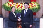 Chủ tịch nước Lương Cường tiếp Phó Chủ tịch nước Lào