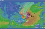 Bão số 1 di chuyển về phía Tây Nam đảo Hải Nam (Trung Quốc)