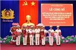Công an tỉnh Cà Mau công bố các quyết định về công tác cán bộ
