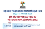 Lần đầu tiên Việt Nam tham dự với tư cách Nước đối tác của BRICS