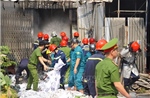 Cháy kho chứa vải phế liệu trong khu dân cư Đà Nẵng