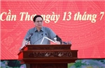 Thủ tướng Phạm Minh Chính làm việc với lãnh đạo các bộ, ngành, các tỉnh, thành phố Đồng bằng sông Cửu Long