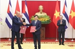 Lãnh đạo cấp cao hai nước Cuba và Việt Nam chứng kiến Lễ trao các Văn kiện hợp tác