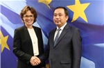 Việt Nam tăng cường hợp tác với EU và Bỉ về môi trường, phát triển bền vững