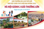 Hà Nội giành 2 giải thưởng lớn du lịch châu Á