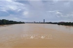 Mực nước trên sông Hương, sông Bồ lên dần đến mức xấp xỉ báo động 3