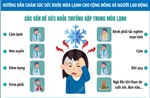 Hướng dẫn chăm sóc sức khỏe mùa lạnh cho cộng đồng và người lao động