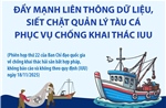 Đẩy mạnh liên thông dữ liệu, siết chặt quản lý tàu cá phục vụ chống khai thác IUU