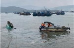 Tàu cá bị chìm trên biển Hòn La, 4 ngư dân thoát nạn