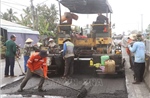 Khắc phục hư hỏng trên Quốc lộ 1A đoạn qua tỉnh Cà Mau