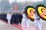 Lãnh đạo Đảng, Nhà nước viếng Chủ tịch Hồ Chí Minh nhân kỷ niệm 96 năm Ngày thành lập Đảng