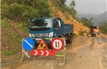 Quảng Trị: Sạt lở trên đường Hồ Chí Minh nhánh Tây đoạn qua xã Kim Ngân