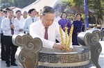 Tổng Bí thư dâng hương tại Khu di tích lịch sử văn hoá Bầu Rong, tỉnh Tây Ninh